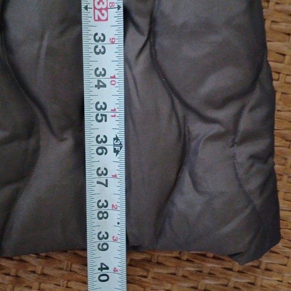 Donatella Women's Down Puffer Coat Size M Brown Bronze Full Zip Pockets Quilted - Picture 7 of 14